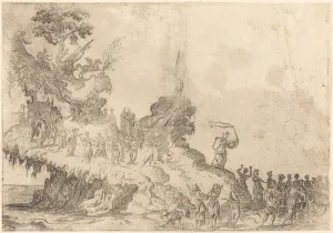 Jacques Callot Etching Impressions: The Float of Mount Parnassus. Creator: Unknown