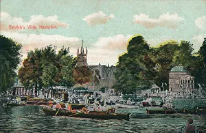 Richmond Upon Thames History Impressions: Garricks Villa, Hampton, c1910