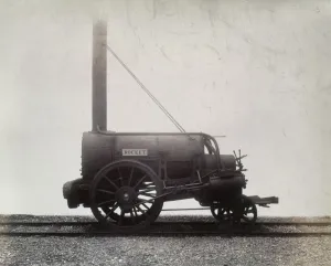 Black And White Trains Impressions: George Stephensons Rocket, c1905