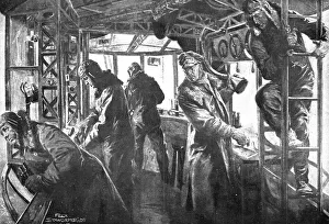 First World War Aircraft Impressions: The German Air Fleet; Command post in a forward platform