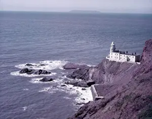 Atlantic Ocean Views UK Impressions: Hartland Point Lighthouse, Devon, c1955. Creator: Arthur Charles Kirby Ware