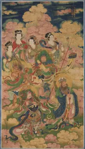 Cleveland Impressions: Les Huit Hôtes de Deva, Naga et Yakshi, 1454. Créateur : Inconnu.