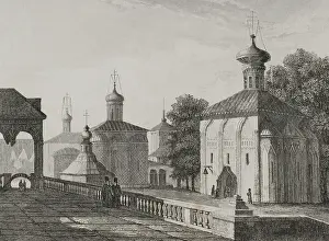 Russian Orthodox Church Architecture Impressions: Interior view of Trinity Monastery