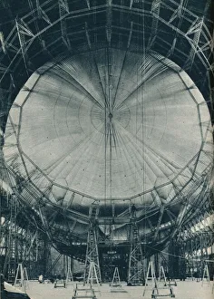 Transportation History UK Impressions: The internal structure of the airship R101, c1929 (c1937)