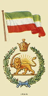 Iranian National Flag Impressions: Iran, c1935. Creator: Unknown