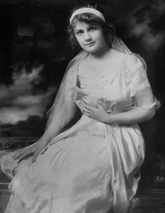 Vintage Bridal Attire Impressions: Isabel B. Gardner, between c1910 and c1915. Creator: Bain News Service