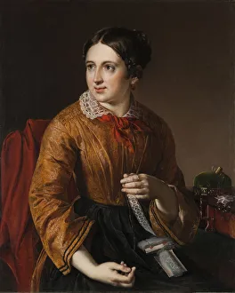Romanticism Oil Paintings Impressions: By a lace insert