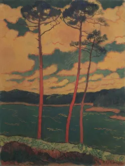 Impressions d'art à vendre: Les Pins rouges, 1888. Créateur : Lacombe, Georges (1868-1916).