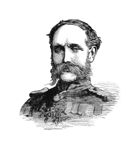 Monochrome Male Figure Impressions: Lieutenant-General Willis, Commanding the First Division, c1882
