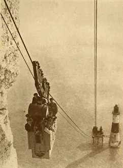 British Civil Engineering Projects Impressions: The Lighthouse Builders, c1930. Creator: J. Weston & Son