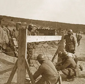 WWI Trench Warfare Images Impressions: Making barbed wire, c1914-c1918