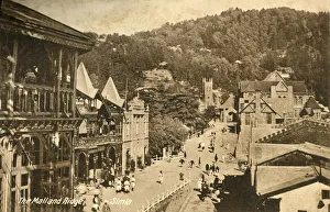 La Mall et Ridge - Simla, 1918-1939. Créateur : Inconnu.