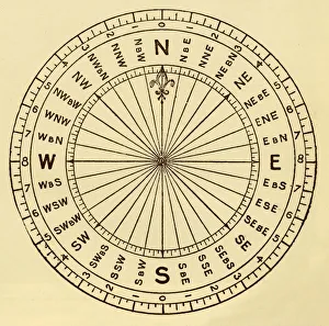 Monochrome Maritime Images Impressions: The Mariners Compass, c1930. Creator: Unknown