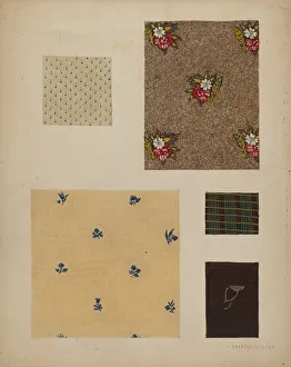 Matériaux de Patchwork Bedspread, c. 1936. Créatrice : Frances Lichten.