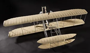 Smithsonian Institution Artifacts Impressions: Model, Static, Wright Type A, 1953. Creator: Charles J. Newcomb
