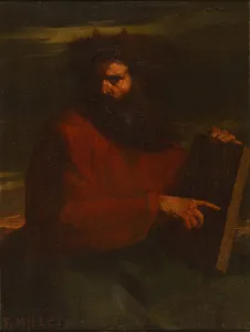Moses Ten Commandments Impressions: Moses with the Ten Commandments, 1841