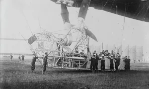 George Grantham Bain Photographer Impressions: Naval Airship, Parseval, between c1910 and c1915. Creator: Bain News Service