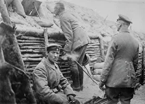 World War I Trench Life Impressions: Observation from German Trenches, between c1910 and c1915. Creator: Bain News Service
