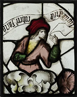 British Heritage Art Collection Impressions: Panel with Prophet from a Tree of Jesse Window, British, mid-15th century