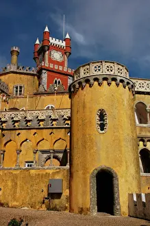 Sintra Portugal Impressions: Partial view of the Pena Palace complex