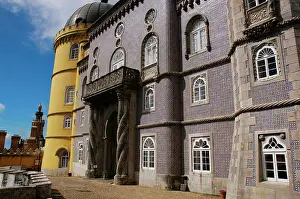 Sintra Portugal Impressions: Partial view of the Pena Palace complex