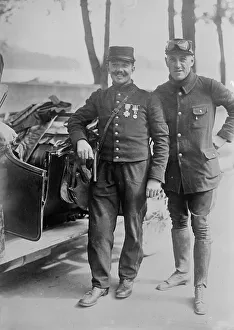 Vintage Aircraft Pilot Impressions: Pegoud & Monternier, between c1914 and c1915