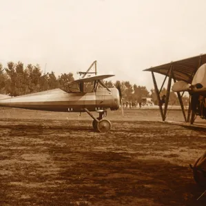 WWI Fighter Plane Impressions: A plane taking off, c1914-c1918