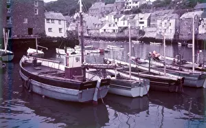 Polperro Harbour Impressions: Polperro Harbour, Cornwall, c1955. Creator: Arthur Charles Kirby Ware