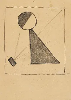 Abstract Art Russia Impressions: Protomagnetic Construction, c1916. Creator: Malevich, Kasimir Severinovich (1878-1935)