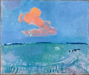 Impression encadrée : Nuage Rouge