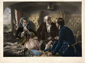Victorian Era Travel Impressions: The Return (First Class), pub. 1857. Creator: Abraham Solomon (1824 - 1862) after