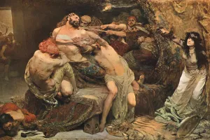 Victorian Era Christianity Impressions: Samson, c1887, (c1902). Creator: Unknown