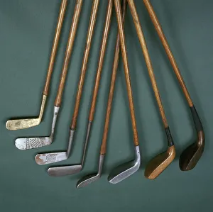 Sélection de putters avec des visages différents, c1880-c1930. Artiste : J & D Clark.