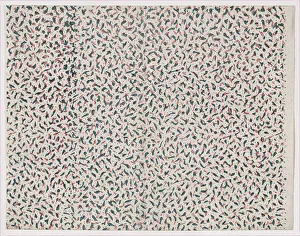 Anonymous Artist Prints Impressions: Sheet with overall abstract pattern, 19th century. Creator: Anon