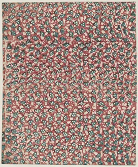 Abstract Pattern Design Impressions: Sheet with overall abstract pattern, 19th century. Creator: Anon