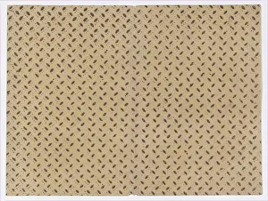 Anonymous Artwork Impressions: Sheet with overall pattern of dots and dashes, 19th century. Creator: Anon
