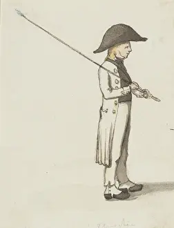 Jakob Dielmann Artwork Impressions: A shepherd with a triangular hat, c1840s. Creator: Jakob Dielmann