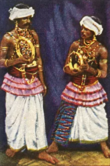 Georg A Jasmatzi Photographer Impressions: Sinhalese devil dancers from Ceylon, c1928. Creator: Unknown