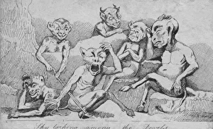 The Print Collector Images Impressions: Sky larking among the Devils, c19th century