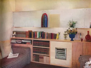 Vintage Living Room Decor Impressions: A Space-Saving Flat, 1935