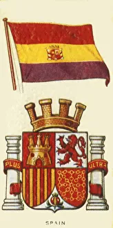 Spanish National Flag Impressions: Spain, c1935. Creator: Unknown
