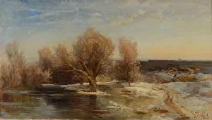 Sunset In The Countryside Impressions: Spring, 1881