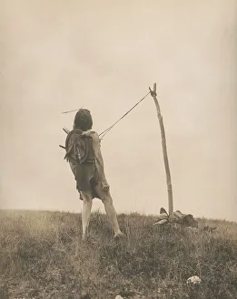Native American Rituals Impressions: For strength and visions-Apsaroke, c1908. Creator: Edward Sheriff Curtis
