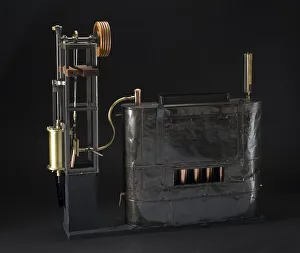 National Air And Space Museum Artifacts Impressions: Stringfellow Steam Engine, 1868. Creator: John Stringfellow