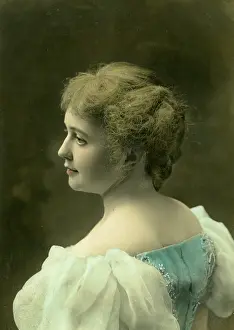 Historic Female Portraits Impressions: Studio portrait, unknown lady, c1902. Creator: Robert Henry Furman