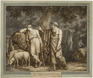 Literature Inspired Art Impressions: Telemachus is Consoled by Termosiris