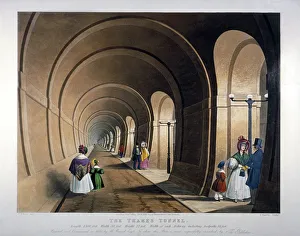 Isambard Kingdom Brunel Engineer Impressions: Thames Tunnel, London, 1835. Artist: John Harris