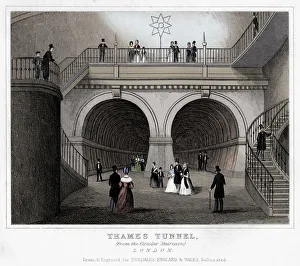 London Underground History Impressions: Thames Tunnel, London, 19th century