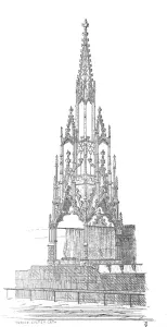 Ornate Architectural Details Impressions: Throne - Exeter Cathedral, 1847. Creator: George Truefitt