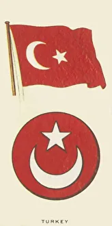 Turkish National Flag Impressions: Turkey, c1935. Creator: Unknown
